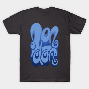 London lettering art - baby blue T-Shirt